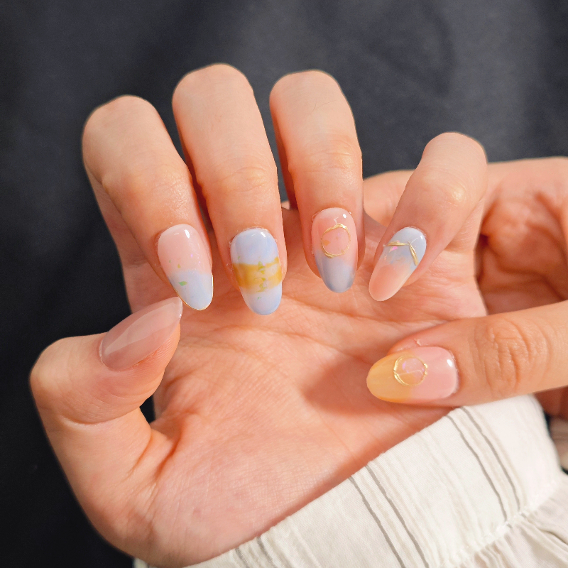 Resin Art Online - 10PCS Press on Nails Handmade Color