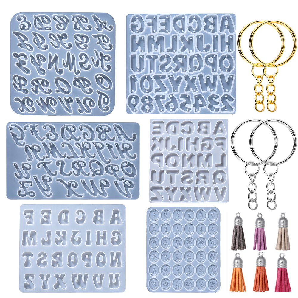 Resin Art Alphabet - Alphabet Epoxy Resin Silicone Mold Letter