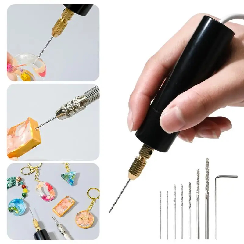 Resin Art Drill Machine - Handheld Mini Electric Drill DIY Electric