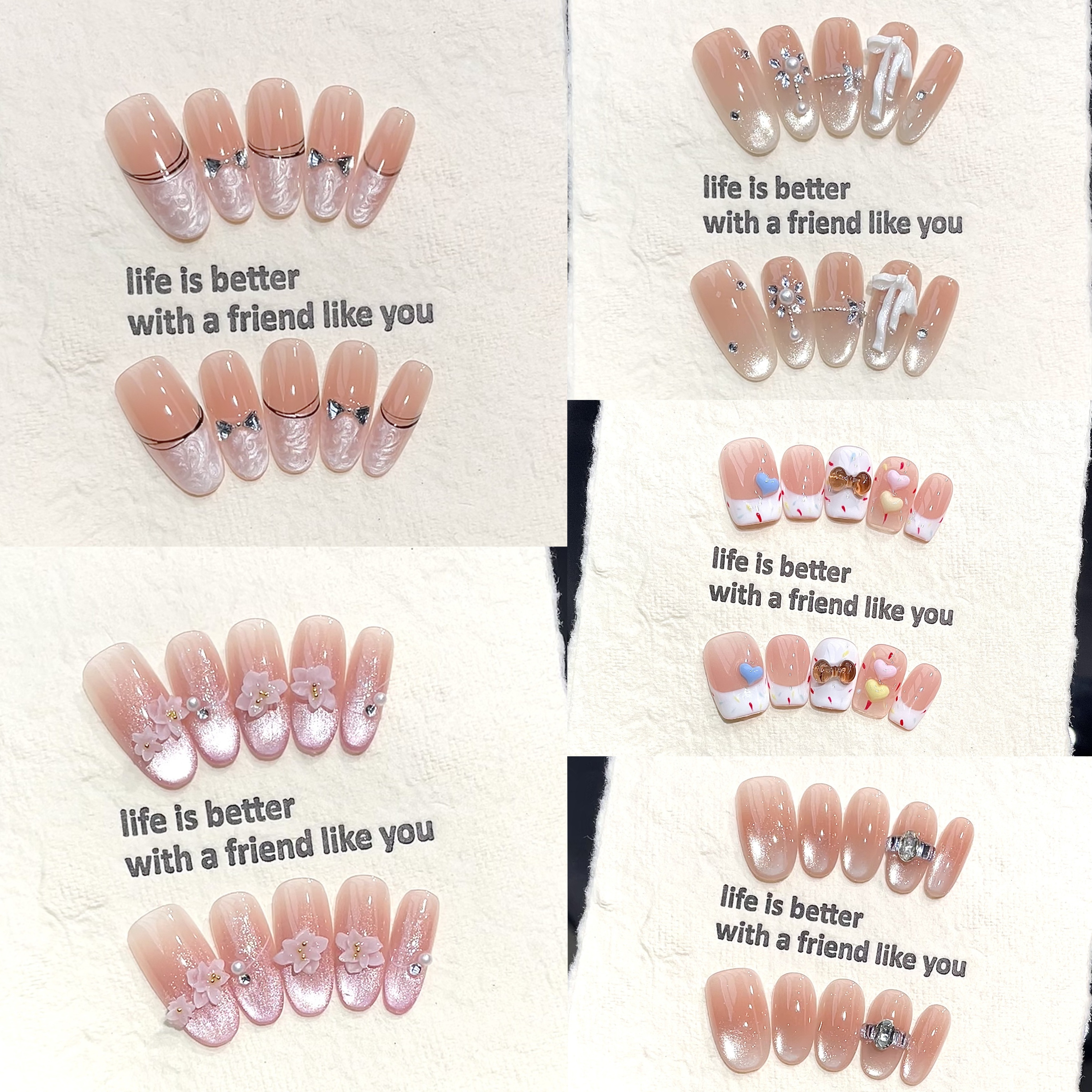 Resin Art Flowers - 10pcs Handmade Pressed Oval Nail Art,Nice