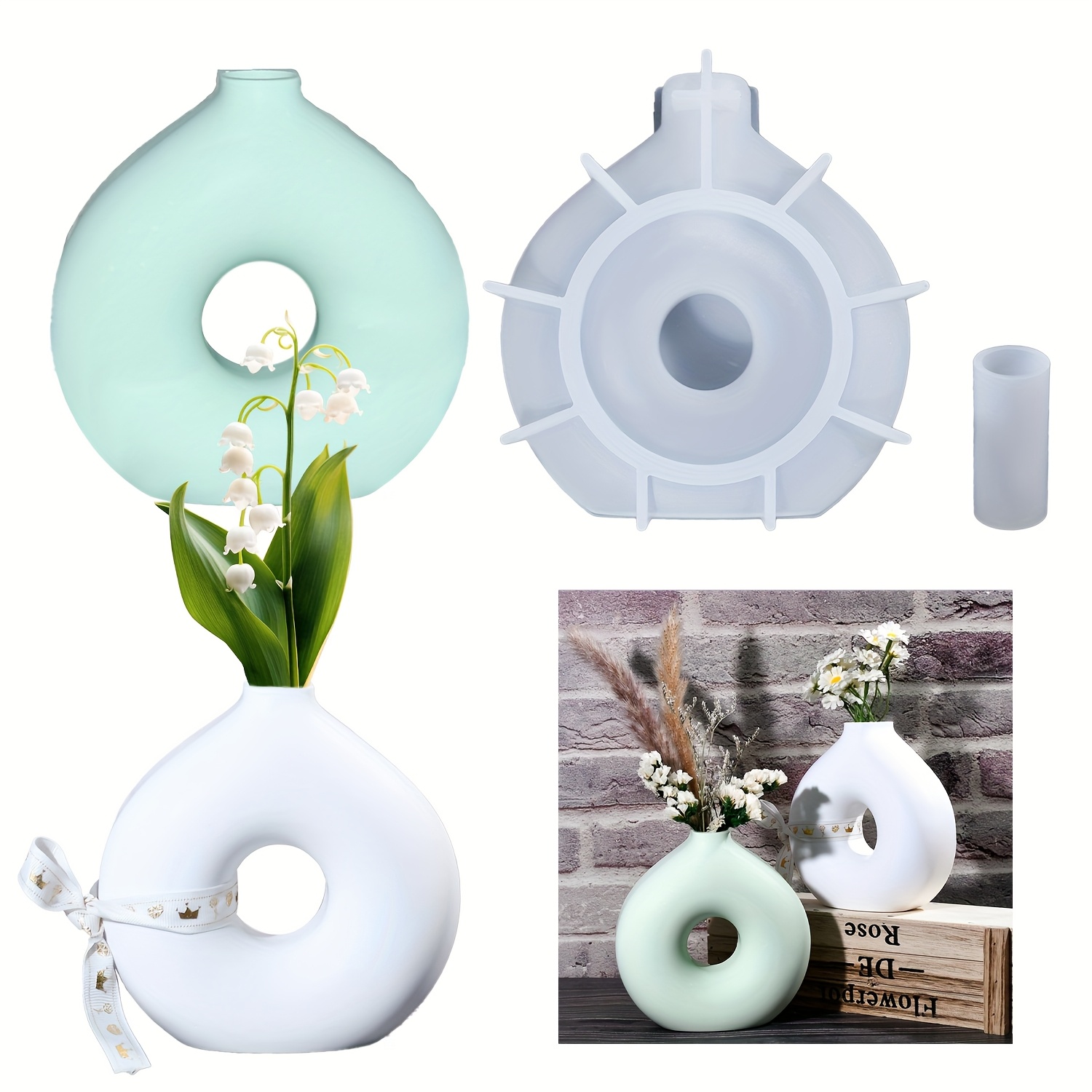 Resin Art Epoxy - 1 DIY Round Vase Silicone Mould