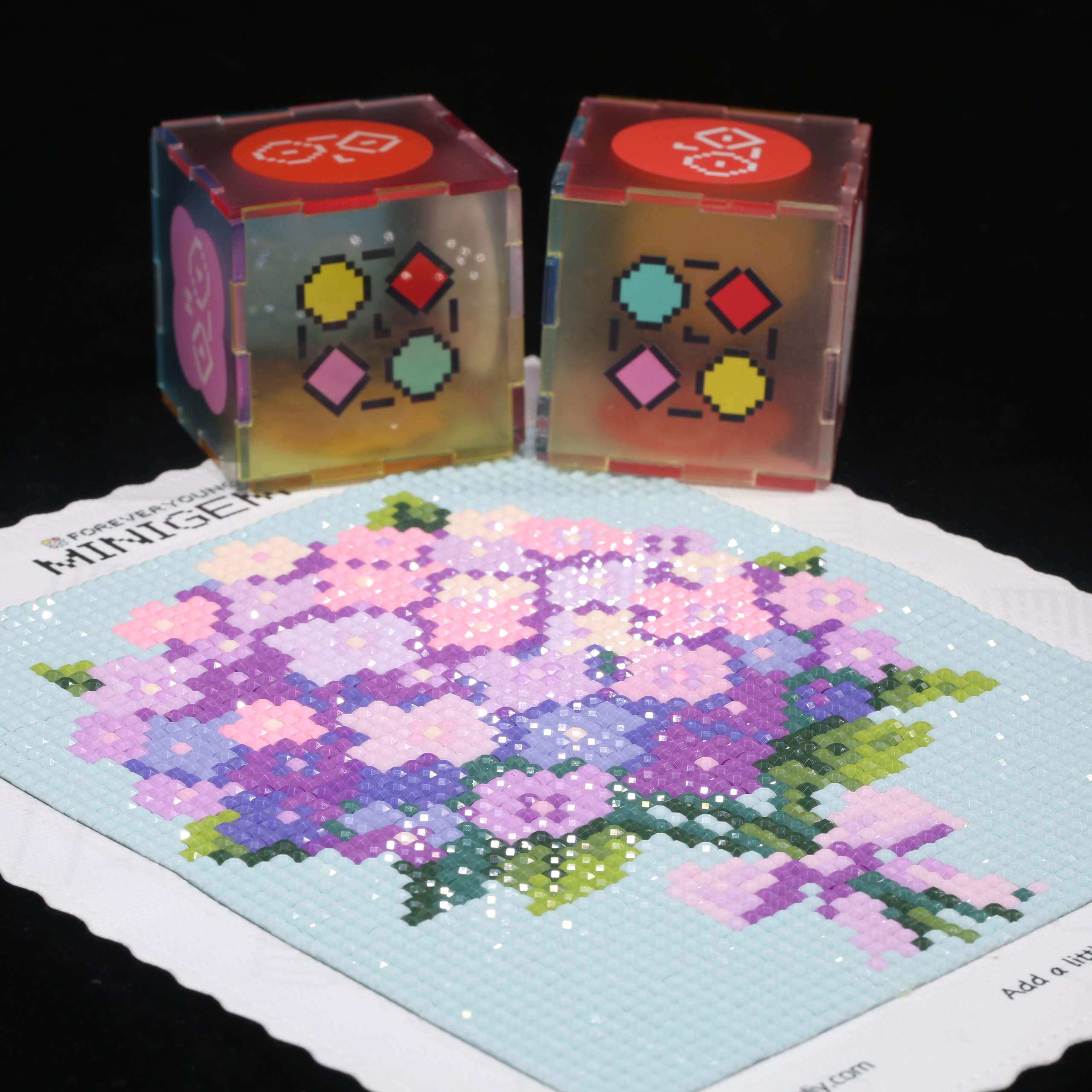 Resin Art For Beginner - Minigem® Purple Hydrangea 5D Diamond Painting