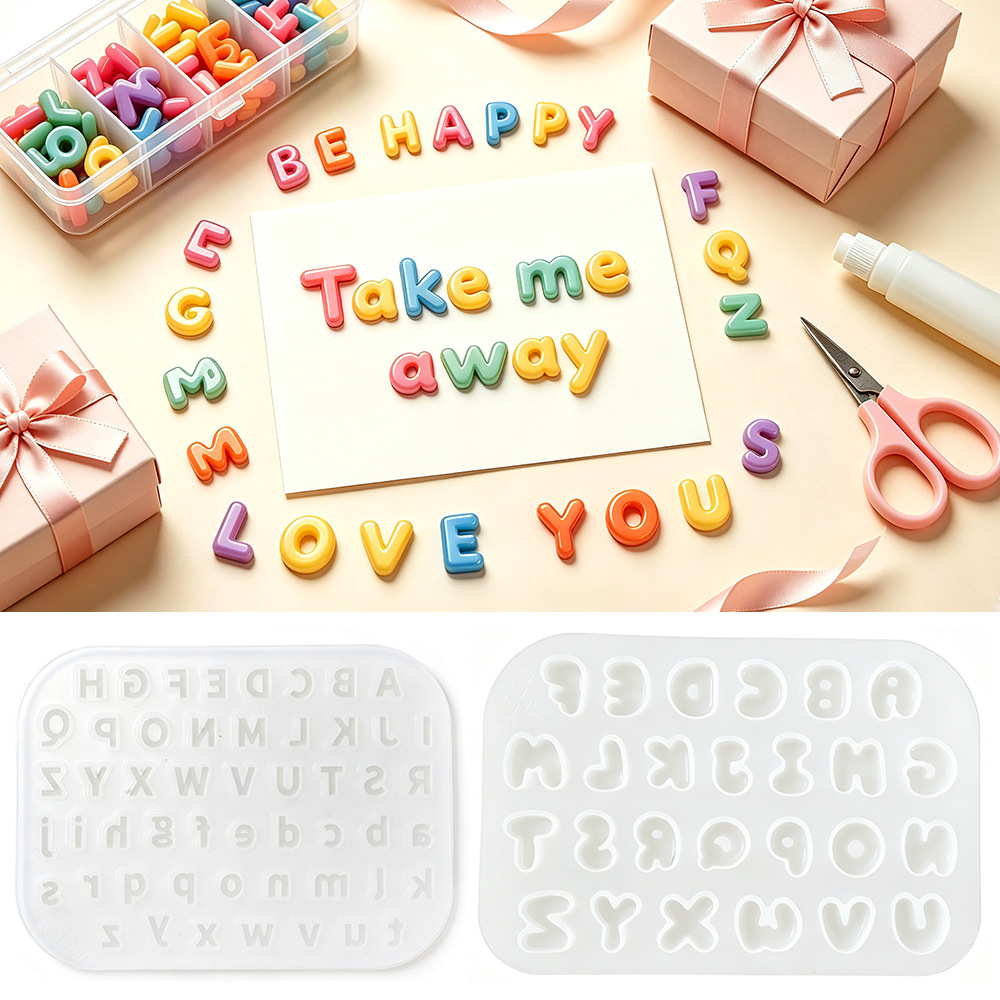 Resin Art Alphabet - New 26 Mini Alphabet Silicone Mould