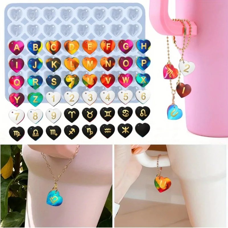 Resin Art Alphabet - 1pc DIY Epoxy Resin Mold Numbers