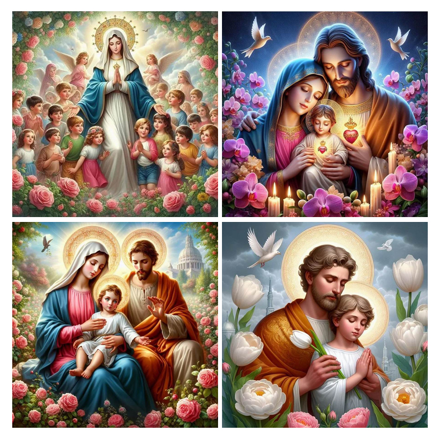Resin Art Images - Fullcang Diy Diamond Painting New Religious