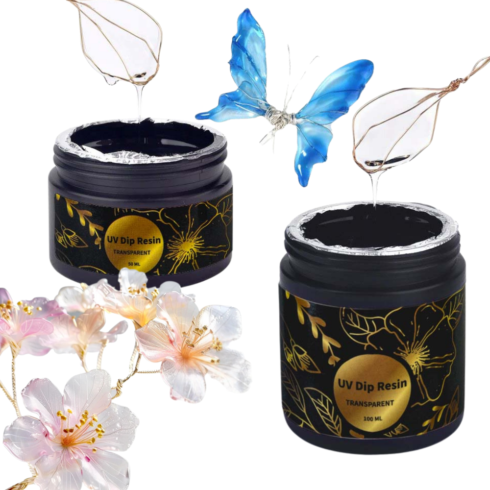 Resin Art Glue - UV DIP Resin Glue Set 50/100ml