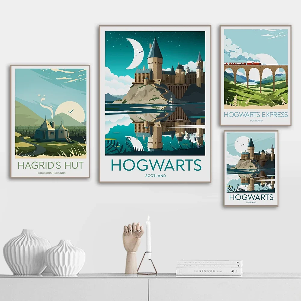 Resin Art Wall - Film Aesthetics Wall Art Hogwarts Castle