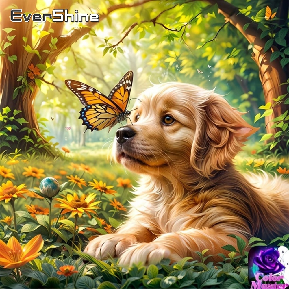 Resin Art For Beginner - EverShine Diamond Mosaic Dog Animal DIY