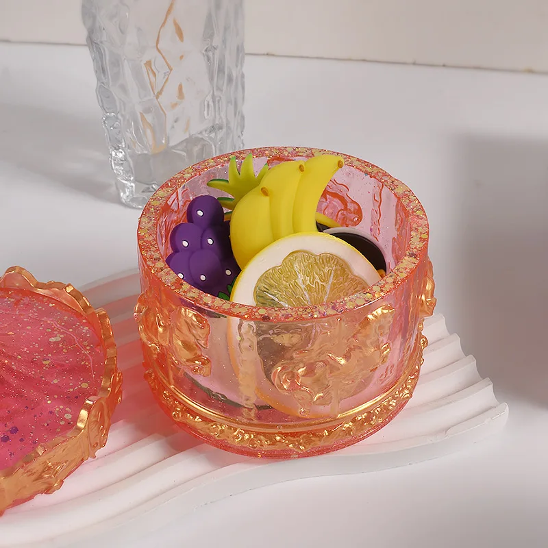 Resin Art Case - 1Set Candle Jar Resin Mold Carousel