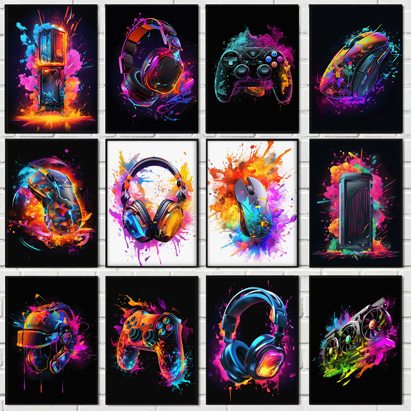 Resin Art Video - Pop Art Video Game Character Poster