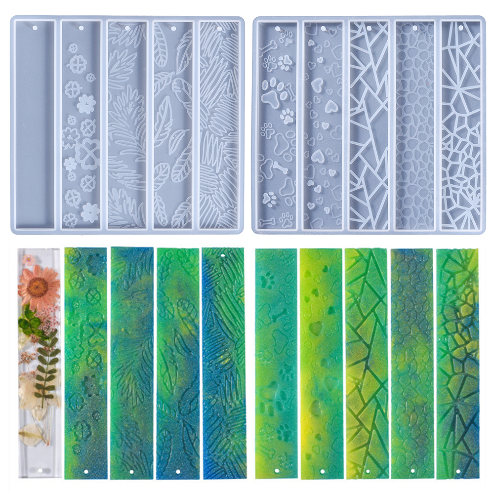 Resin Art Bookmark - DIY Crystal Epoxy Resin Mold Leaves