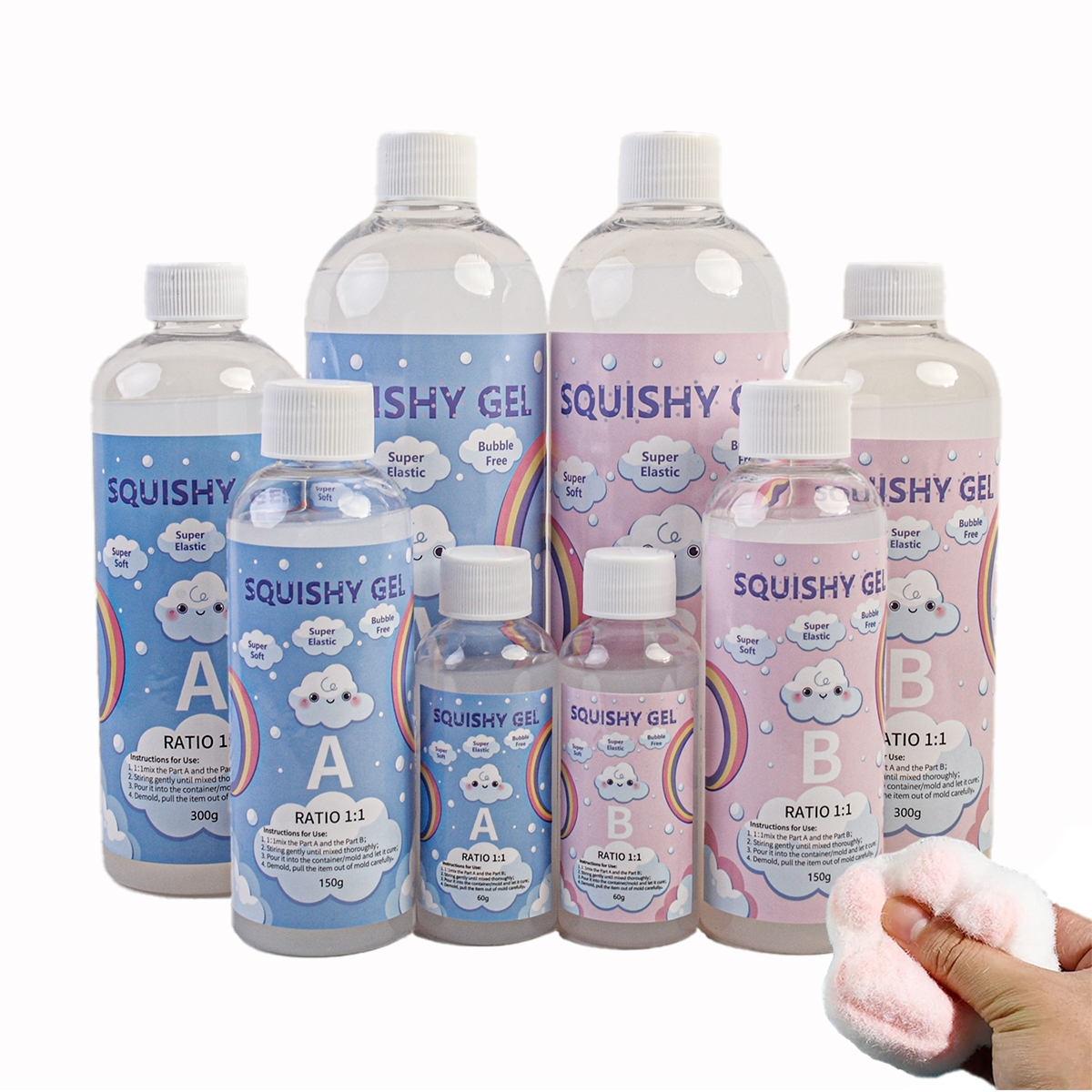 Resin Art Glue - Squishy Gel Soft Liquid Resin Glue