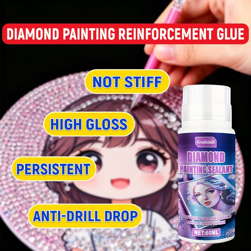 Resin Art Glue - 2pcs Diamond Painting Sealer Protectant Brightener(60ml*2)Diamond