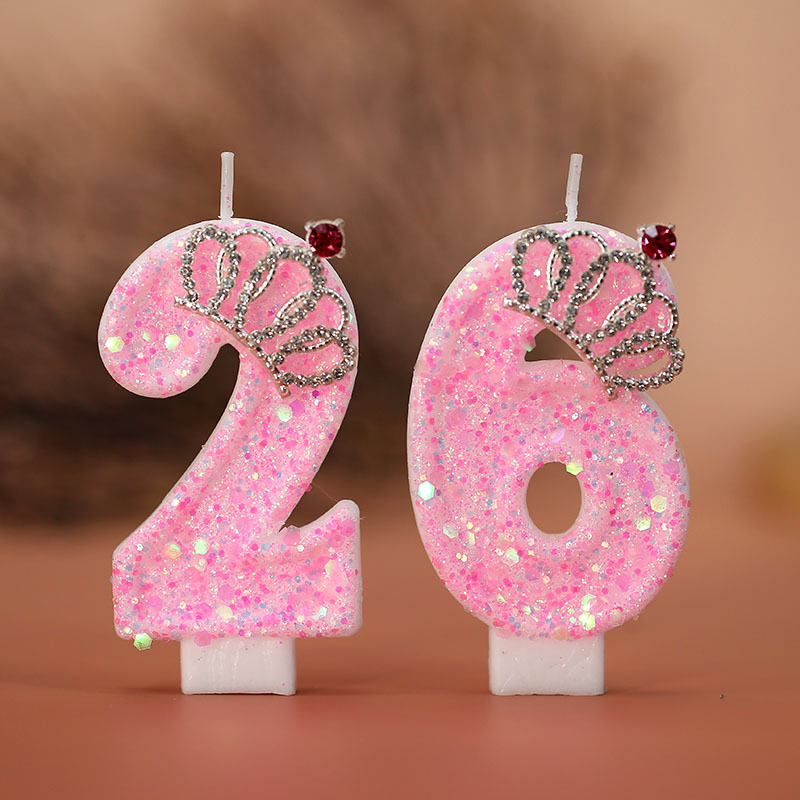 Cake Numeral Candles ，Birthday - Resin Art Alphabet 评论和价格