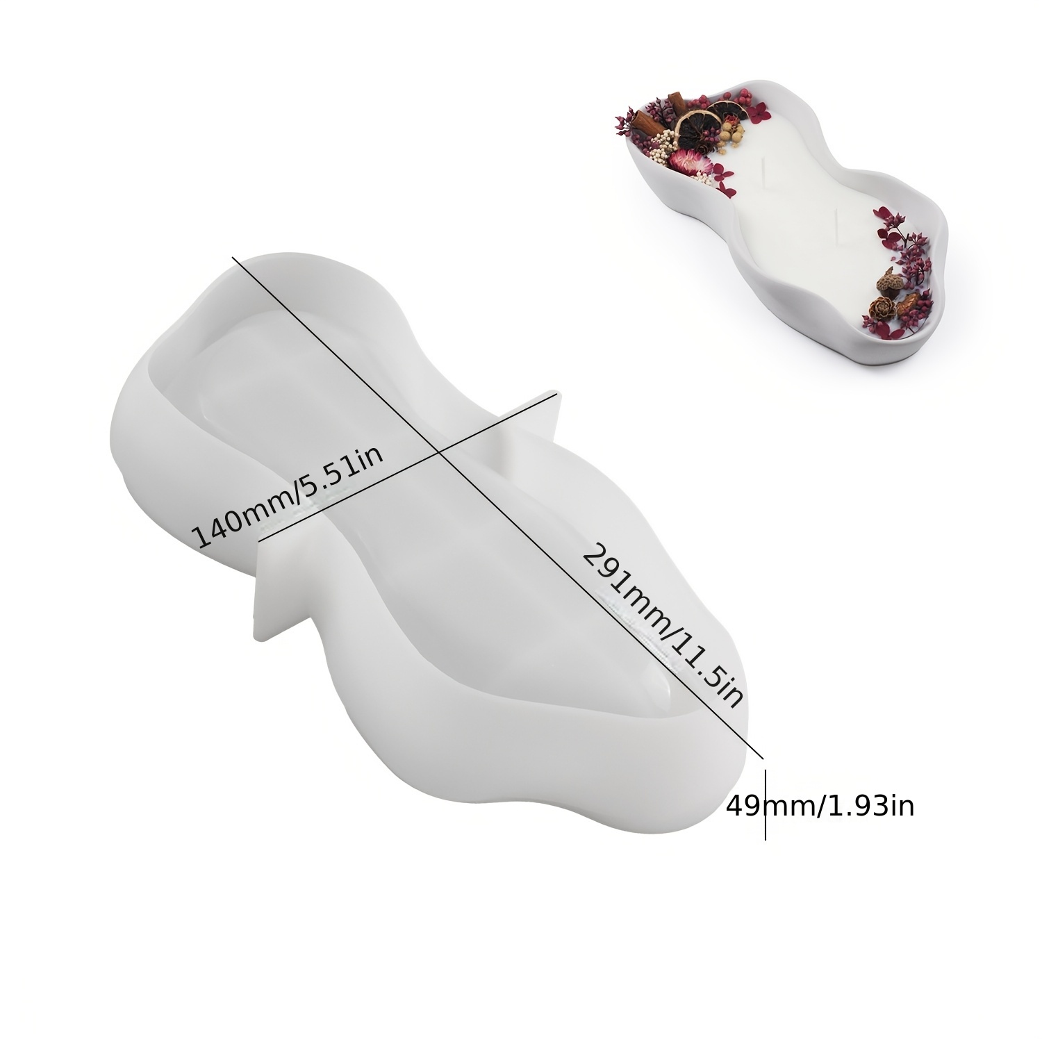1 Large Irregular Oval Silicon - Resin Art Alphabet 评论和价格