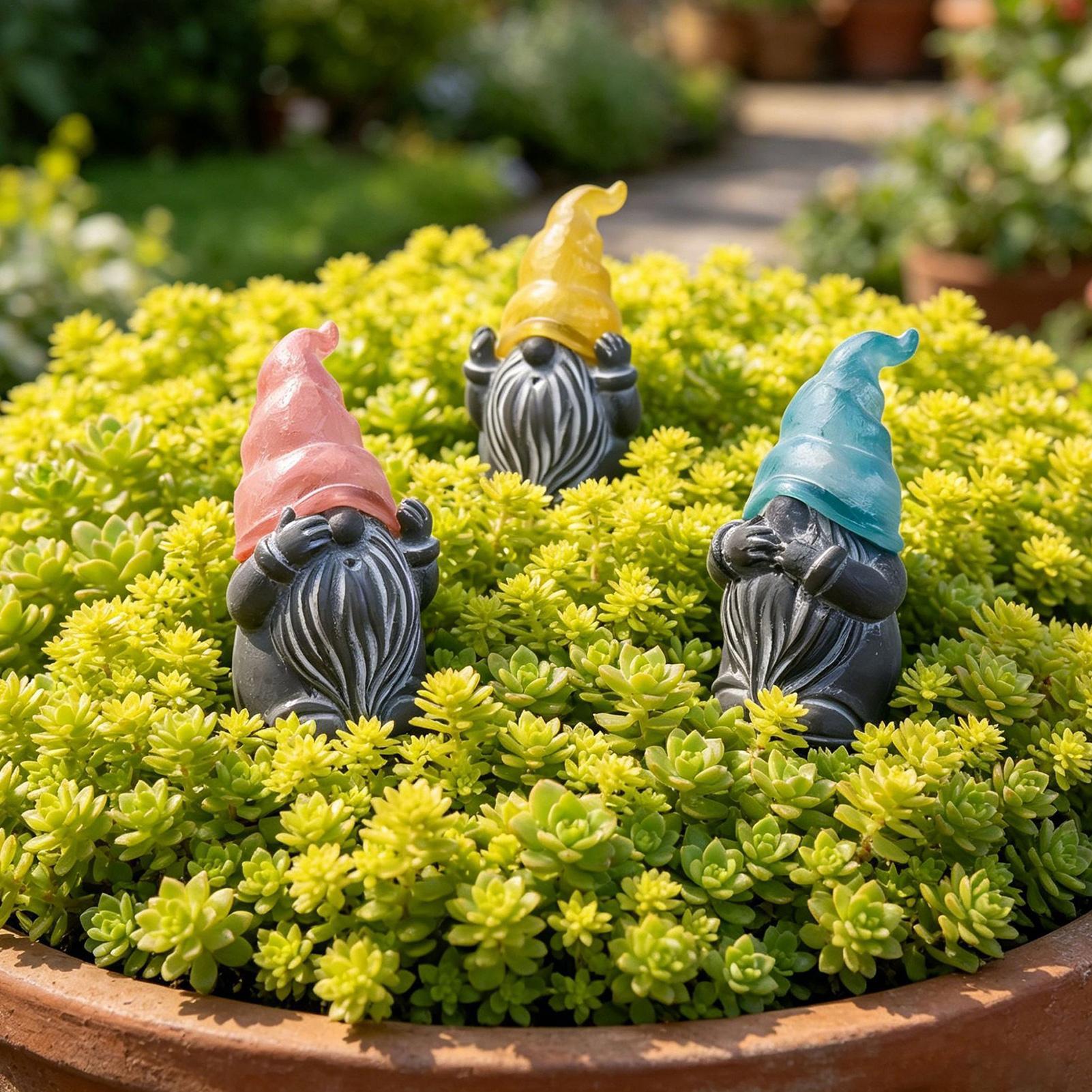 Decorative Yard Stakes 3-Piece - Resin Art Flowers 评论和价格