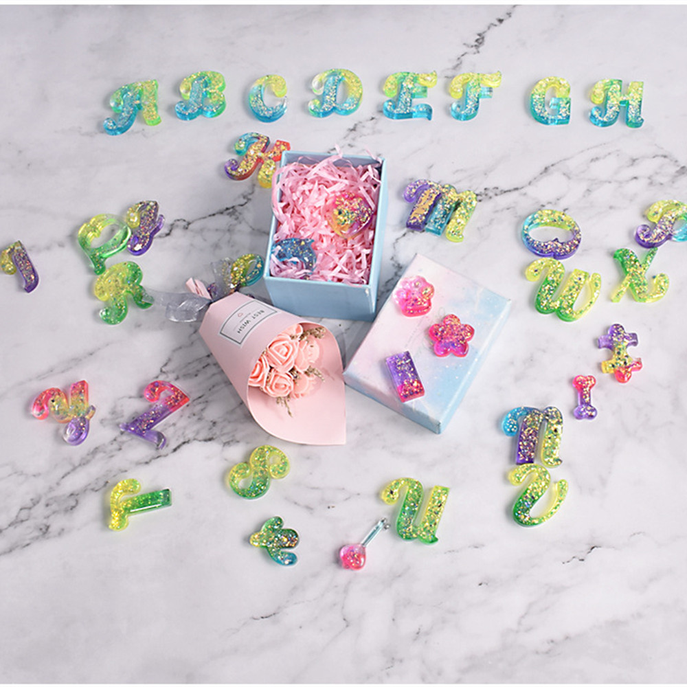 Alphabet Epoxy Resin Silicone  - Resin Art Alphabet 评论和价格