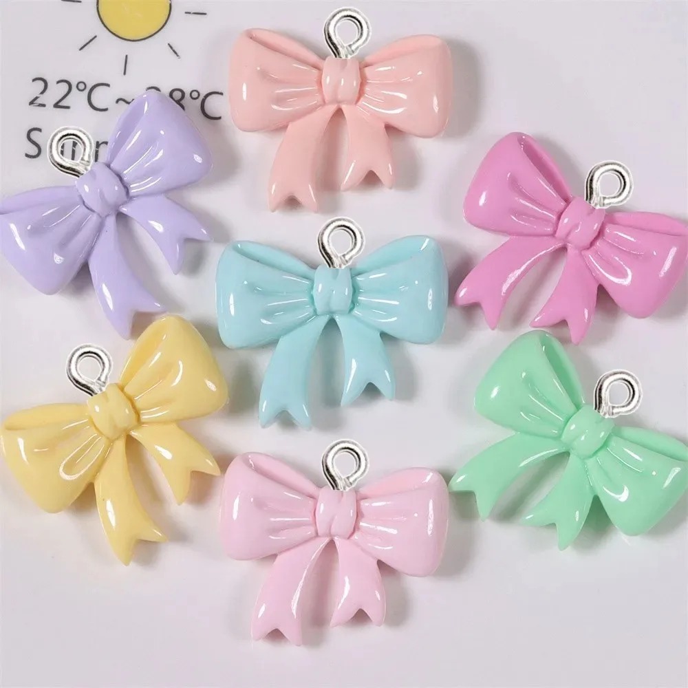 10 Pieces Candy Color Bow Resi - Resin Art Handmade 评论和价格