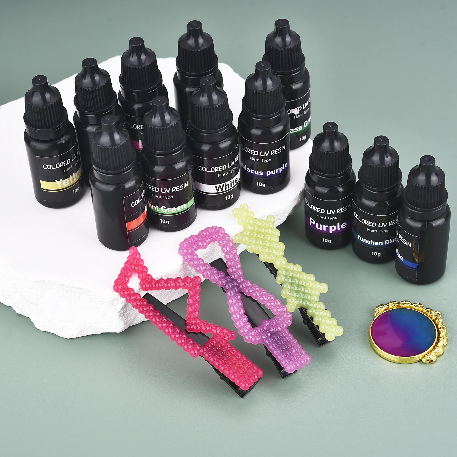 17 Colors UV Resin Glue 10ml E - Resin Art Epoxy 评论和价格