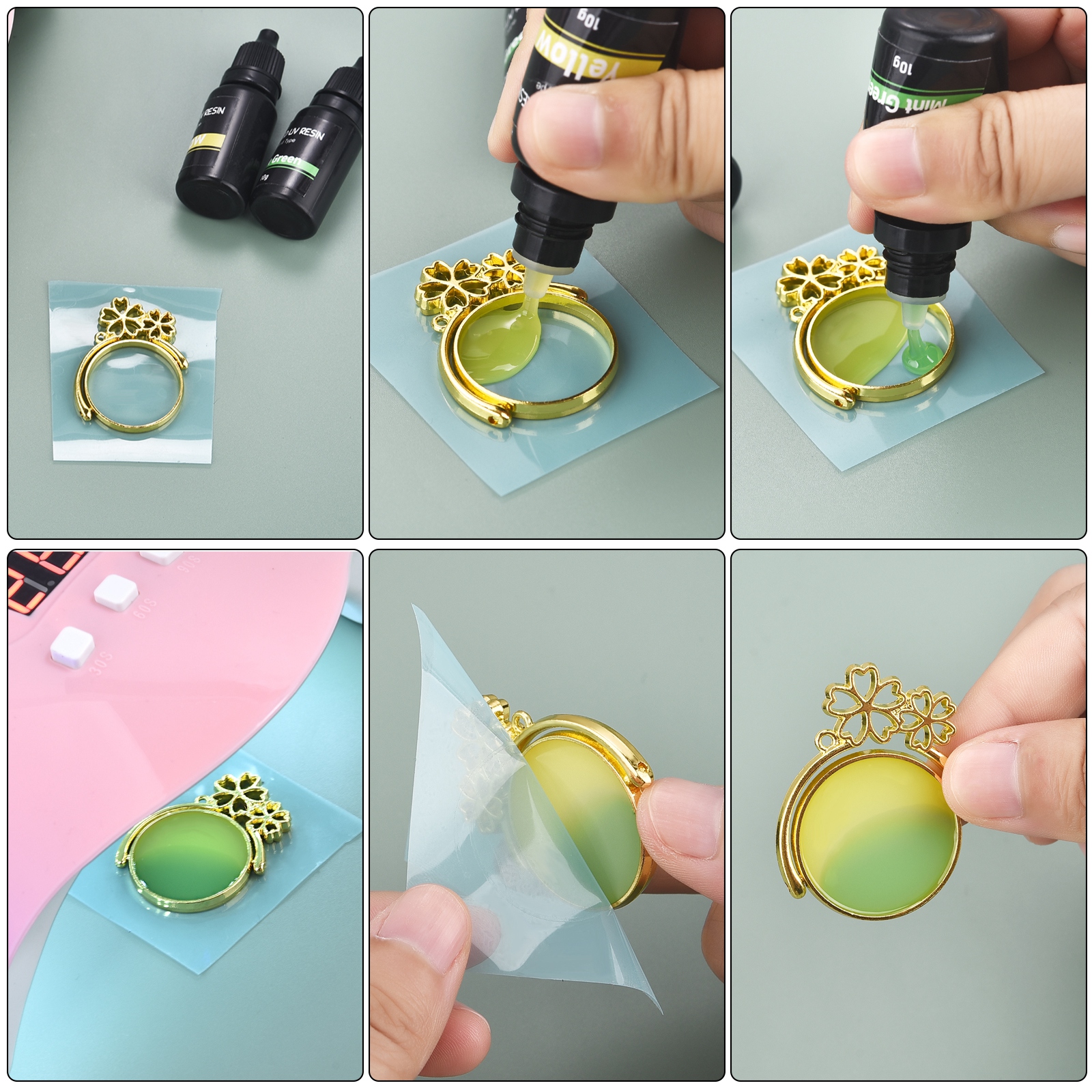 17 Colors UV Resin Glue 10ml E - Resin Art Epoxy 评论和价格