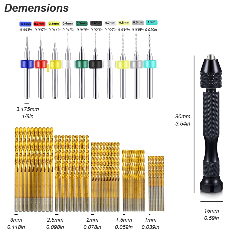 Micro Mini Pin Vise Hand Drill - Resin Art Drill Machine 评论和价格