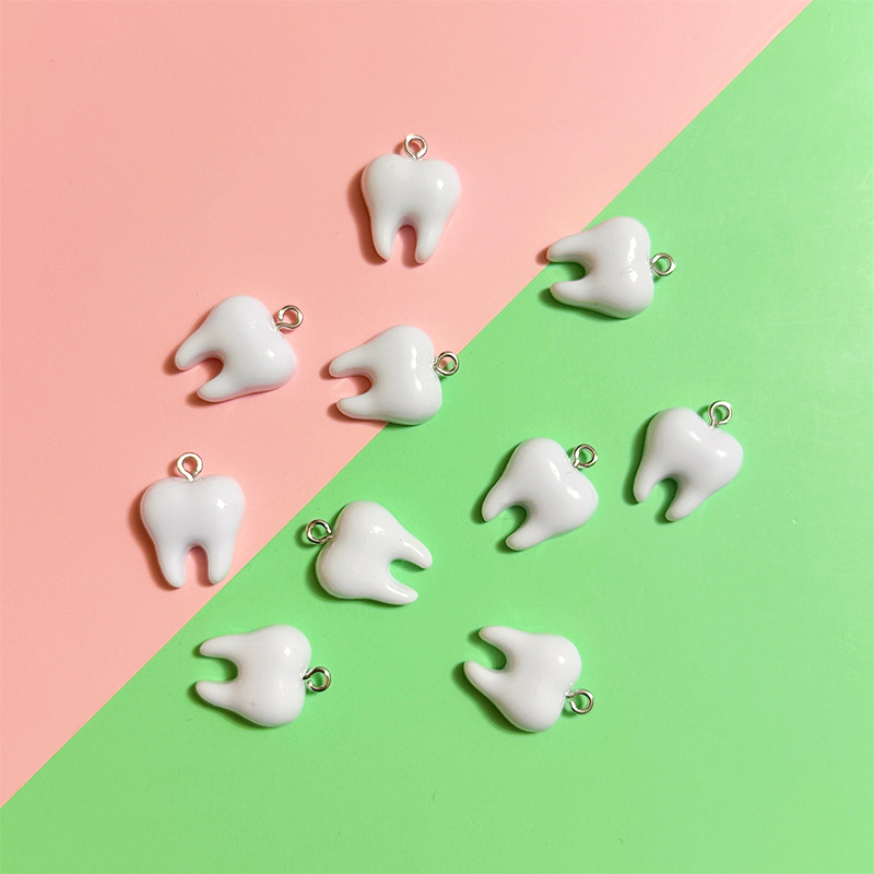 10pcs Cute White Teeth Resin P - Resin Art Supplies Near Me 评论和价格