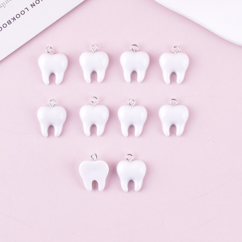 10pcs Cute White Teeth Resin P - Resin Art Supplies Near Me 评论和价格