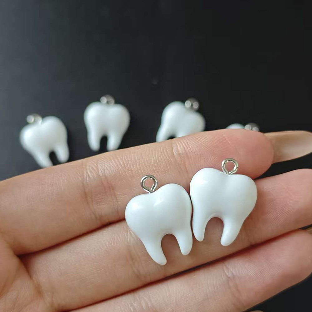 10pcs Cute White Teeth Resin P - Resin Art Supplies Near Me 评论和价格