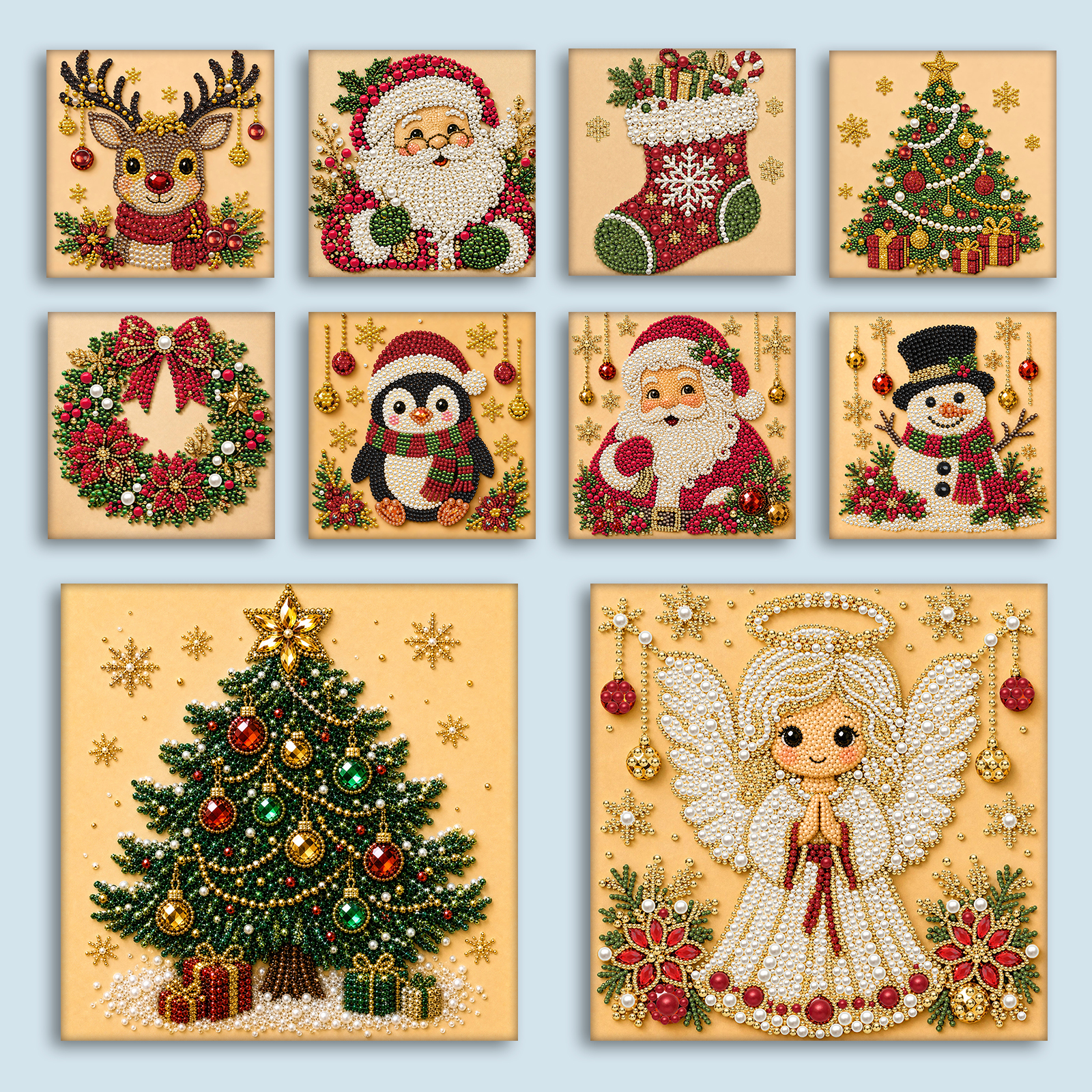 Christmas Decor DIY Santa Clau - Resin Art Wall 评论和价格