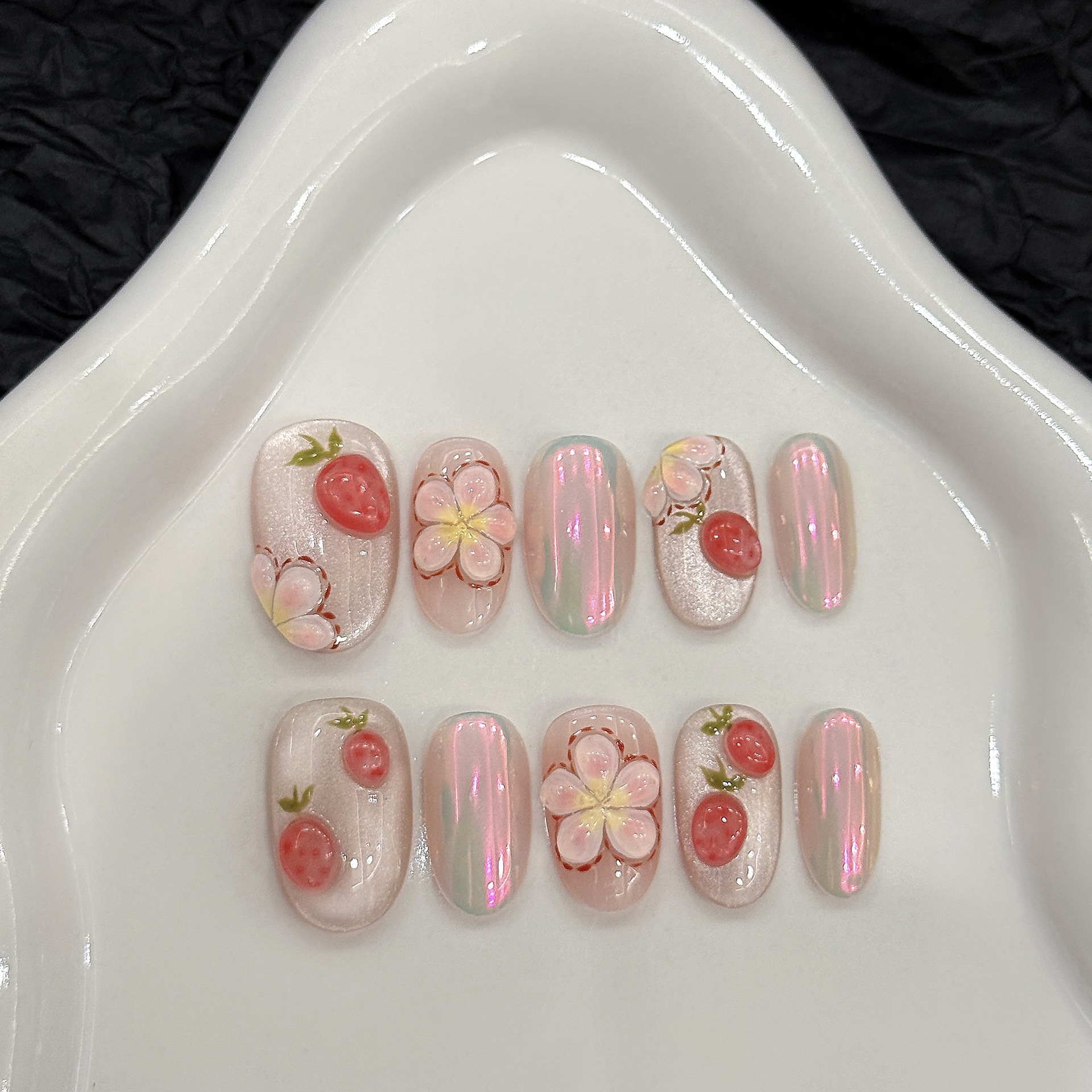 10pcs Short Oval 