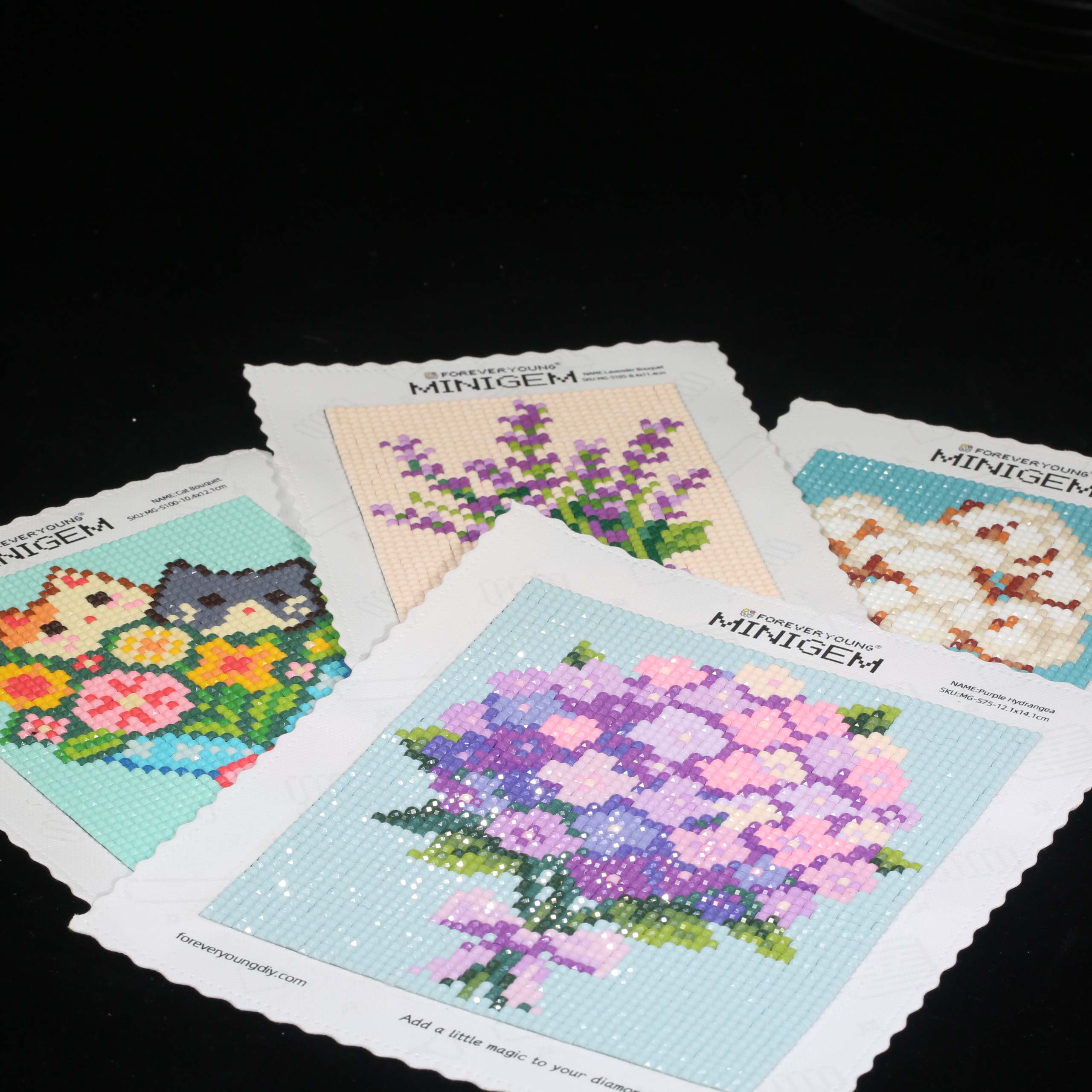 Minigem® Purple Hydrangea 5D D - Resin Art For Beginner 评论和价格