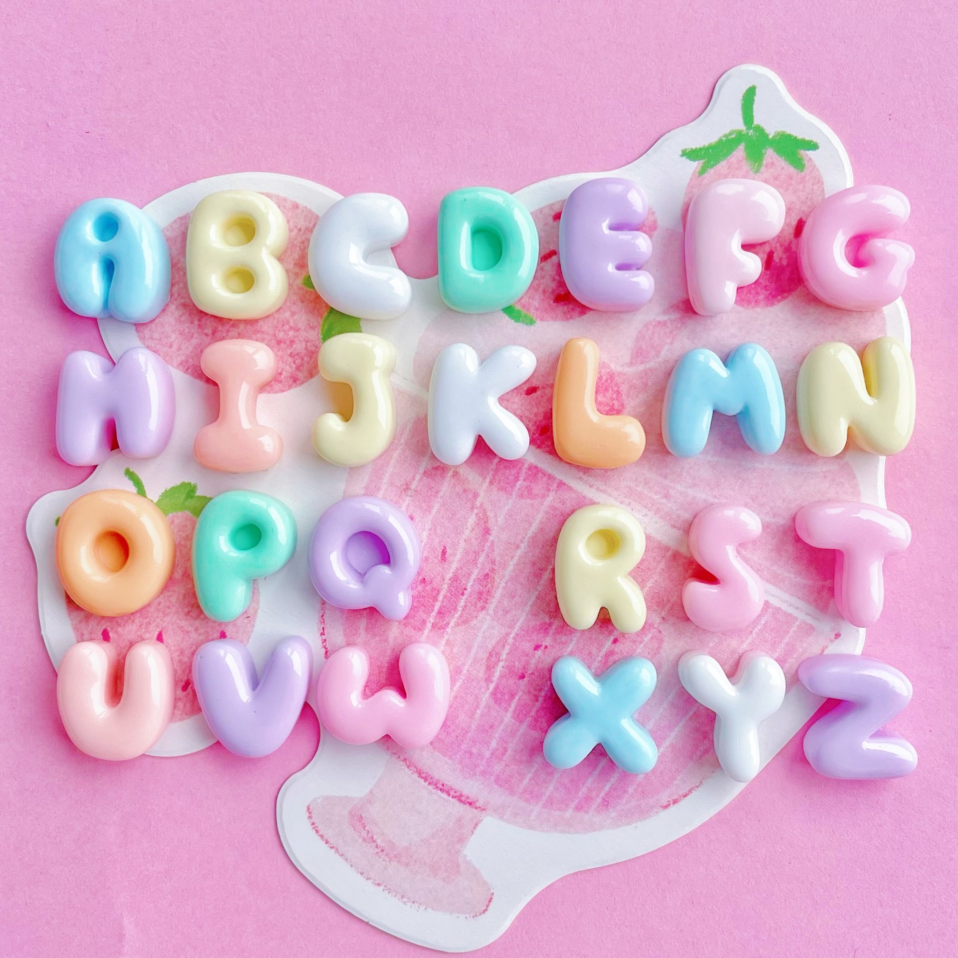100pcs Single Choice 26 Englis - Resin Art Alphabet 评论和价格