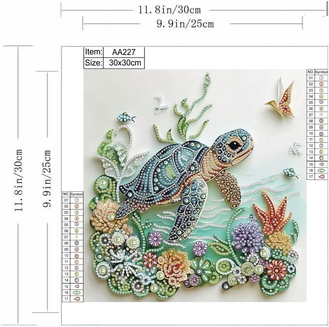 Sea Turtle Animal Diamond Pain - Resin Art For Beginner 评论和价格