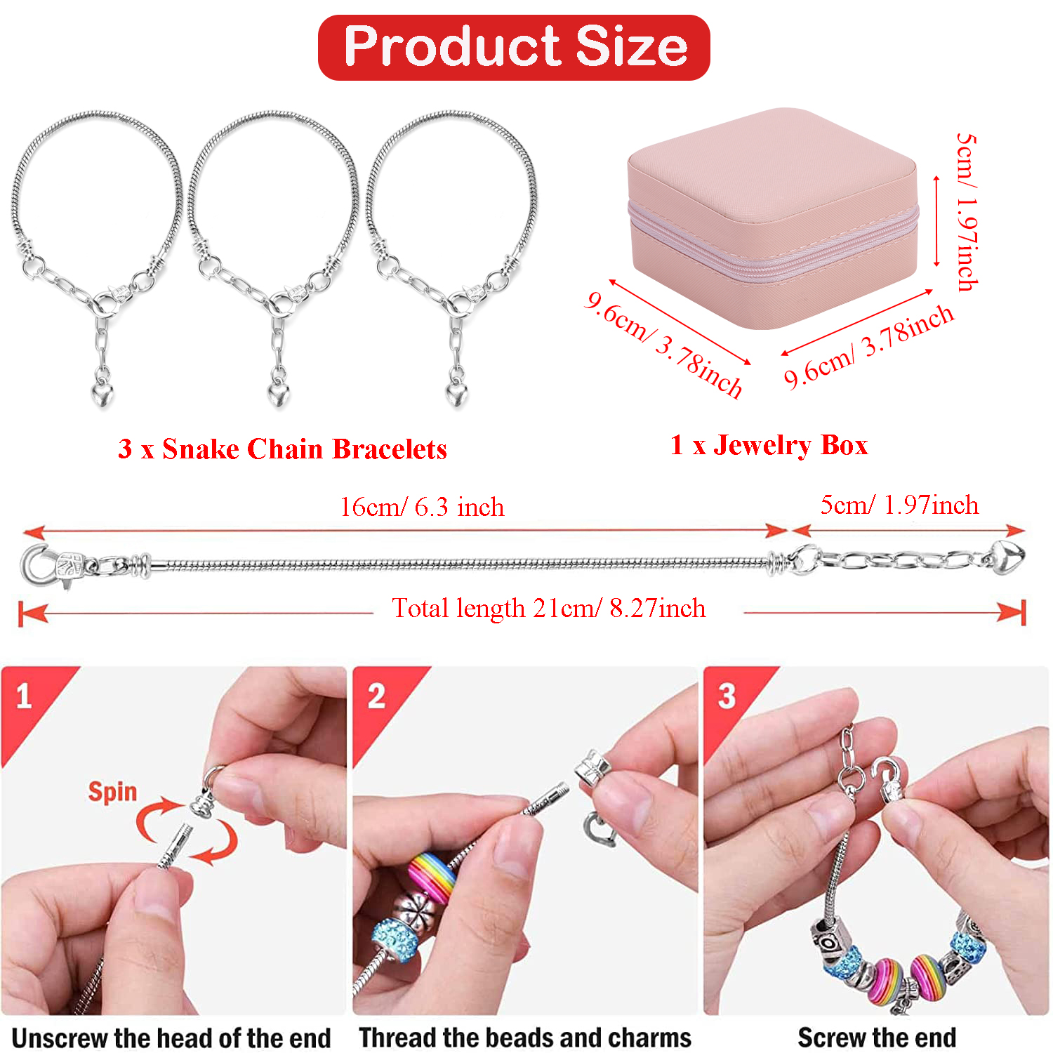 68-Piece Beaded Bracelet Makin - Resin Art Handmade 评论和价格