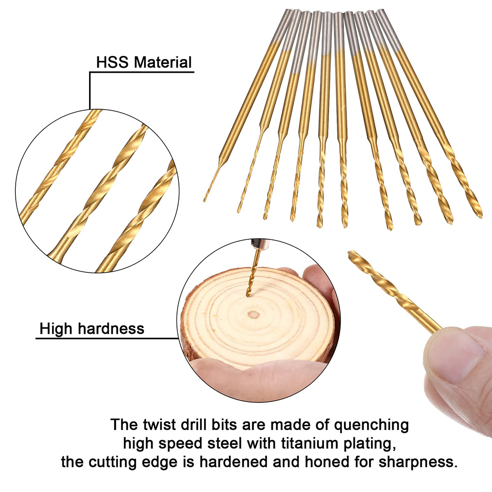 10Pcs Mini Drill Bit Set Engra - Resin Art Drill Machine 评论和价格