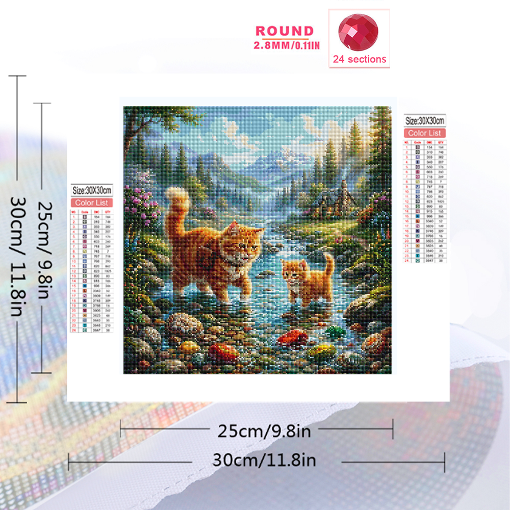 Evershine Diamond Mosaic Cat A - Resin Art For Beginner 评论和价格