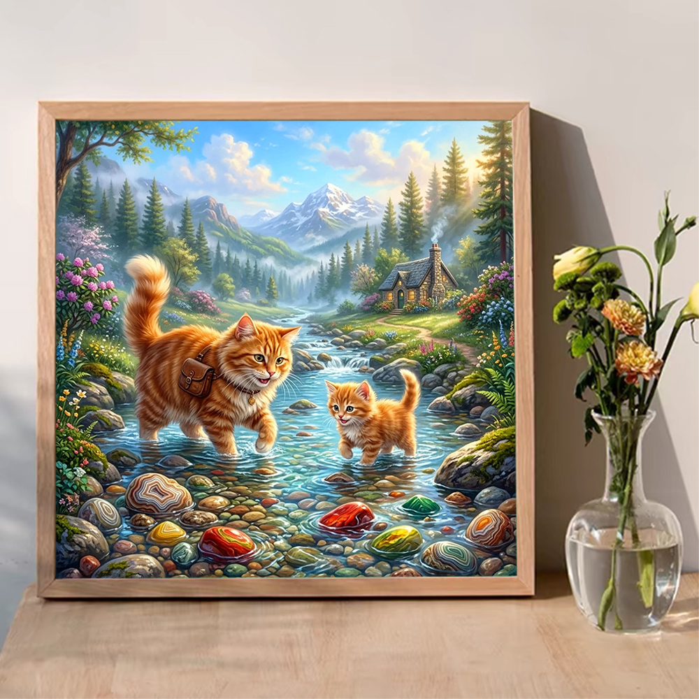 Evershine Diamond Mosaic Cat A - Resin Art For Beginner 评论和价格