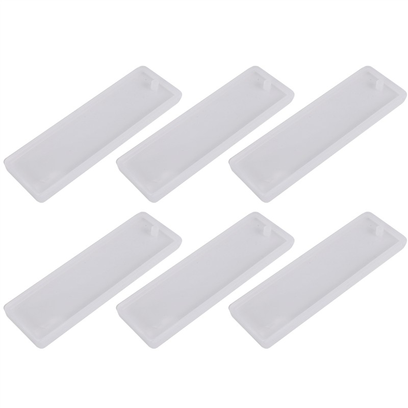The New 6 Pcs/set Rectangle Si - Resin Art Bookmark 评论和价格