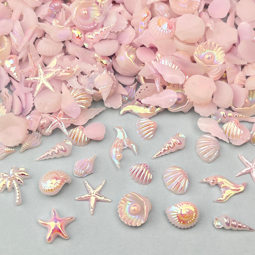 30pcs Mixed Summer Beach Nail  - Resin Art Beach Theme 评论和价格
