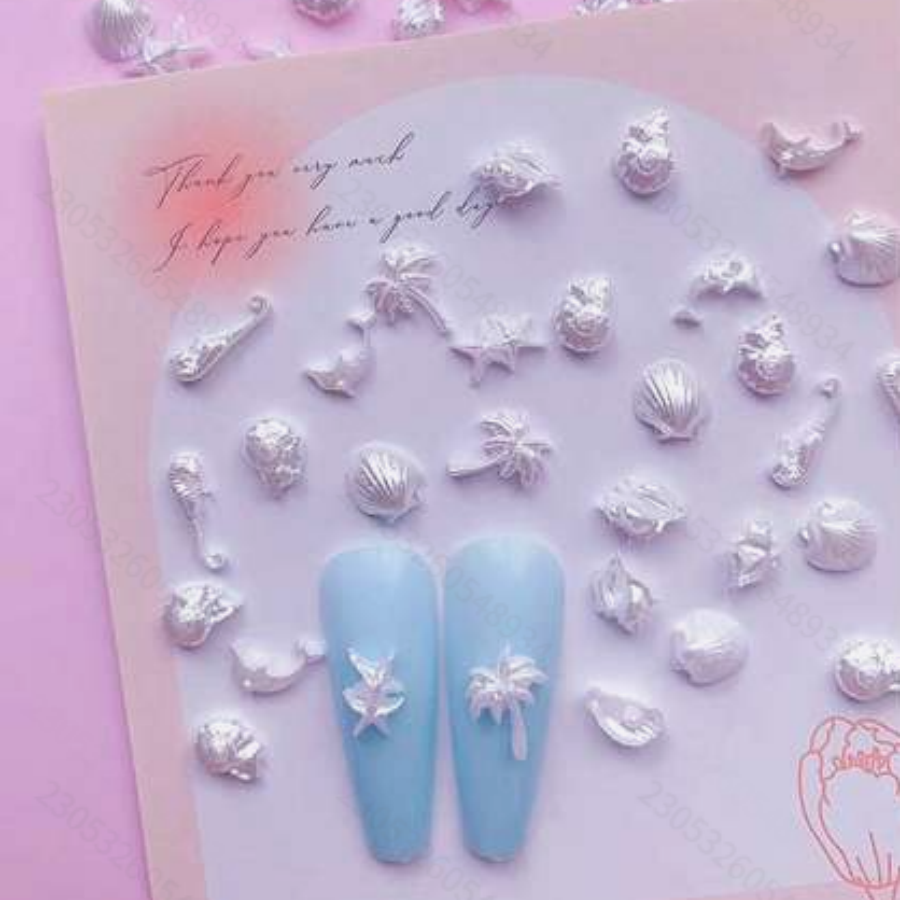 30pcs Pure White Pearl Shell N - Resin Art Beach Theme 评论和价格