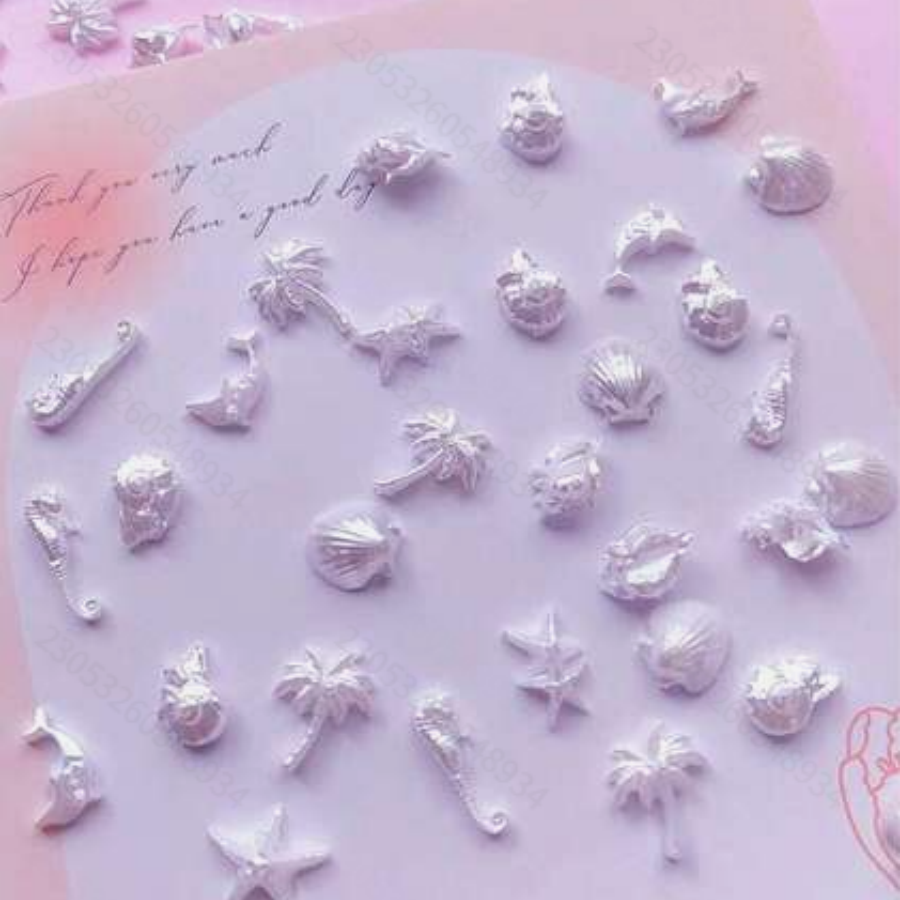 30pcs Pure White Pearl Shell N - Resin Art Beach Theme 评论和价格