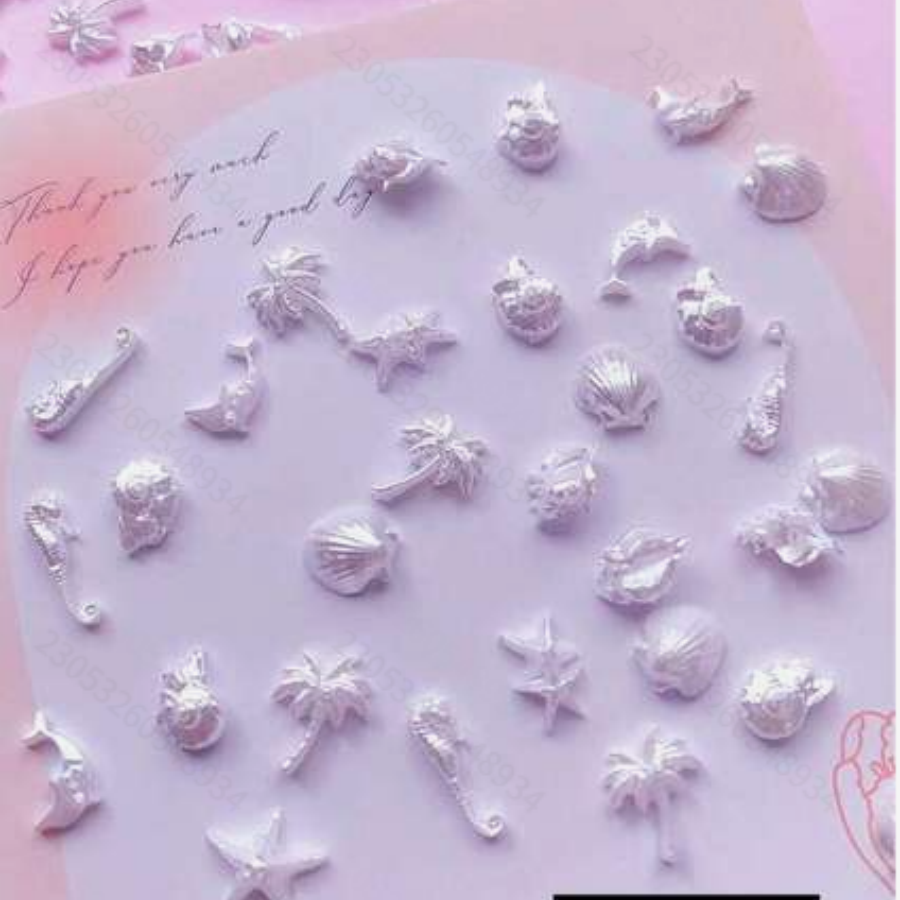 30pcs Pure White Pearl Shell N - Resin Art Beach Theme 评论和价格