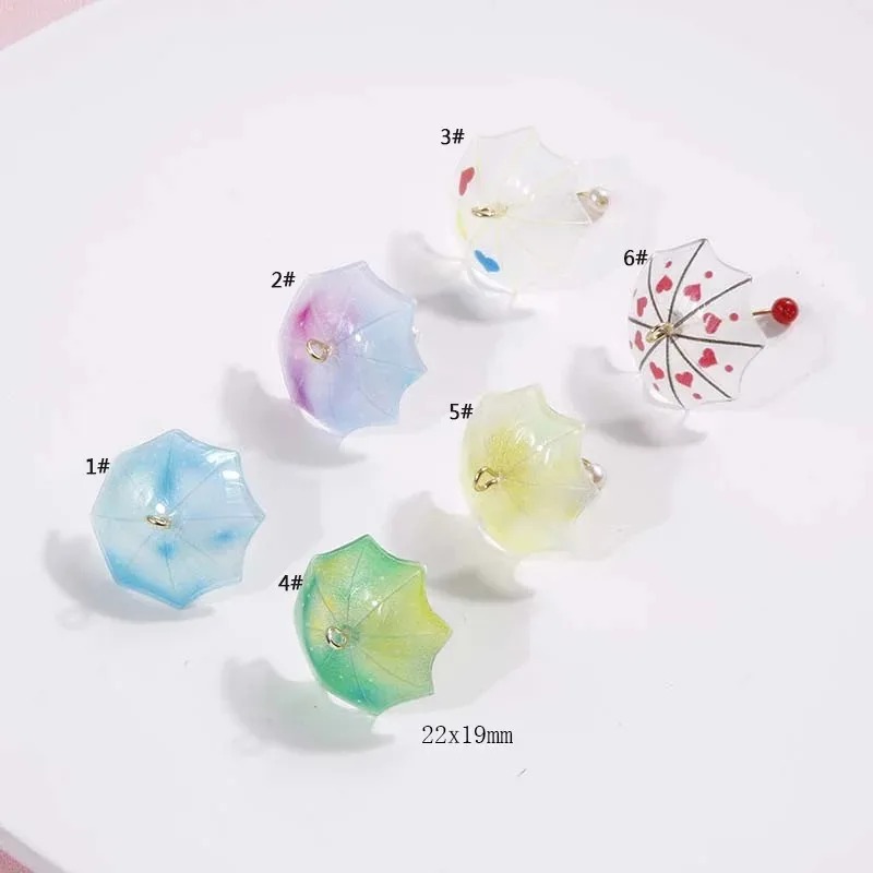 6Pcs 3D Cute Beach Umbrella Ac - Resin Art Beach Theme 评论和价格