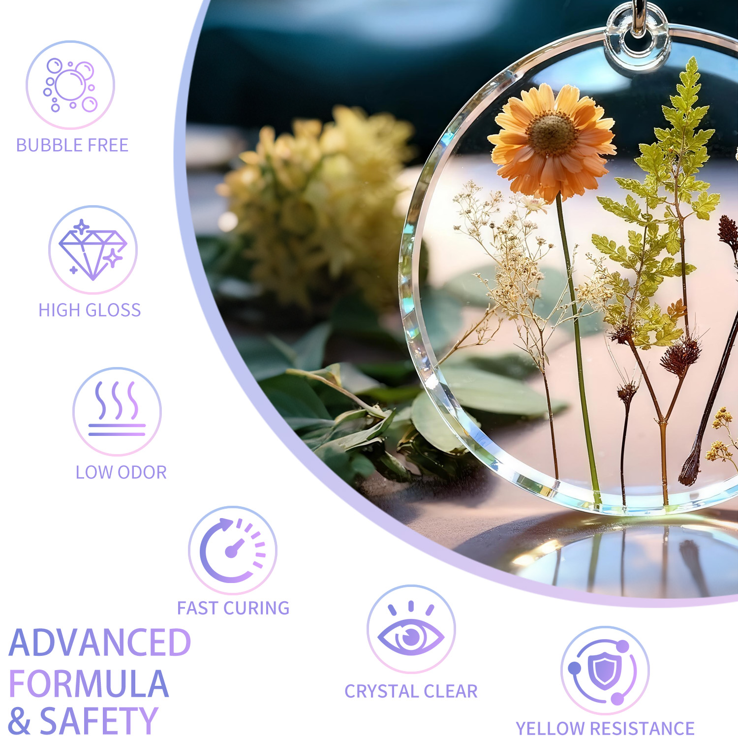 200g UV Resin Crystal Clear Ha - Resin Art Epoxy 评论和价格