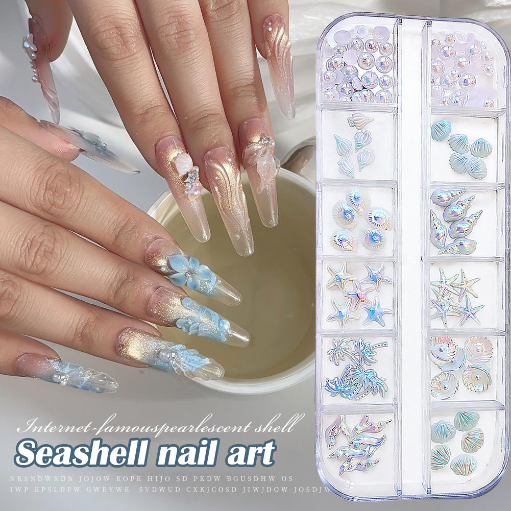 12 Grids/Box 3D Starfish And S - Resin Art Beach Theme 评论和价格