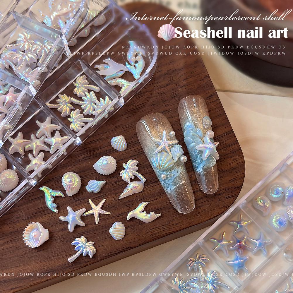 12 Grids/Box 3D Starfish And S - Resin Art Beach Theme 评论和价格