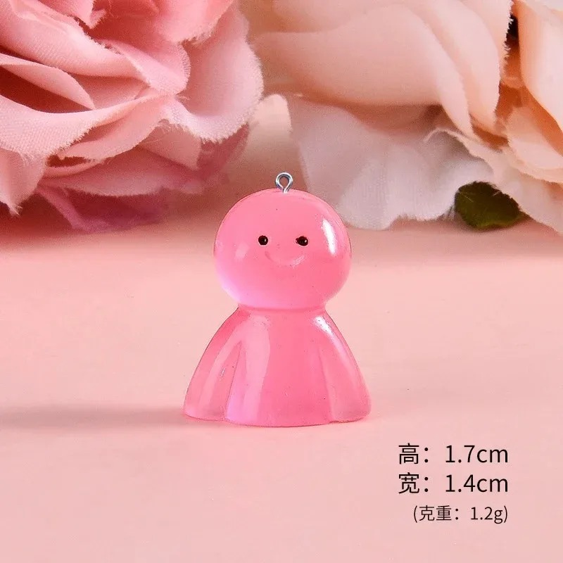 10Pcs Glow In Dark Cartoon Dol - Resin Art Handmade 评论和价格