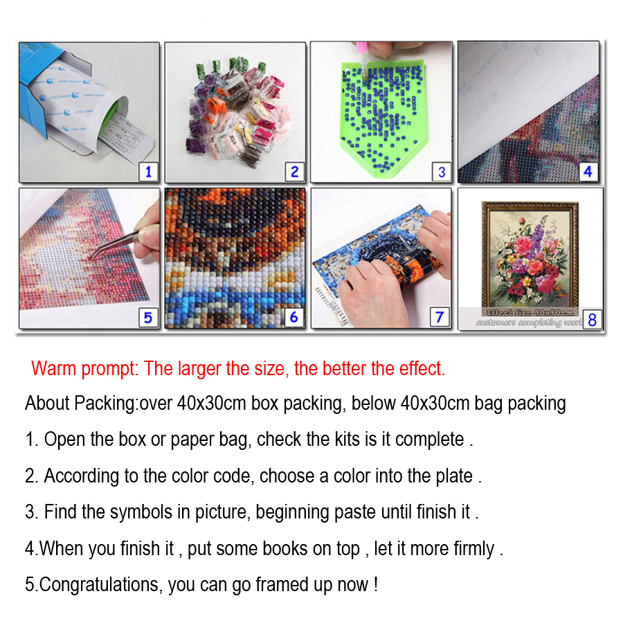 Frameless,Diy Mosaic Art Wild  - Resin Art Images 评论和价格