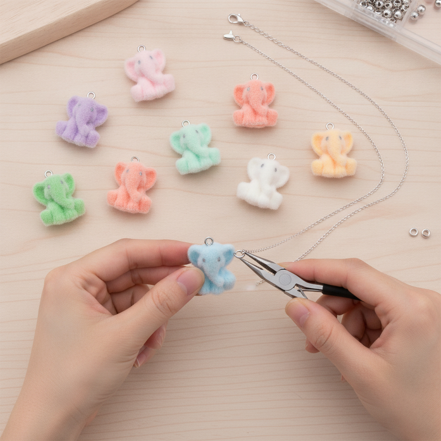 2/10pcs Resin Flocking Cute Li - Resin Art Supplies Near Me 评论和价格