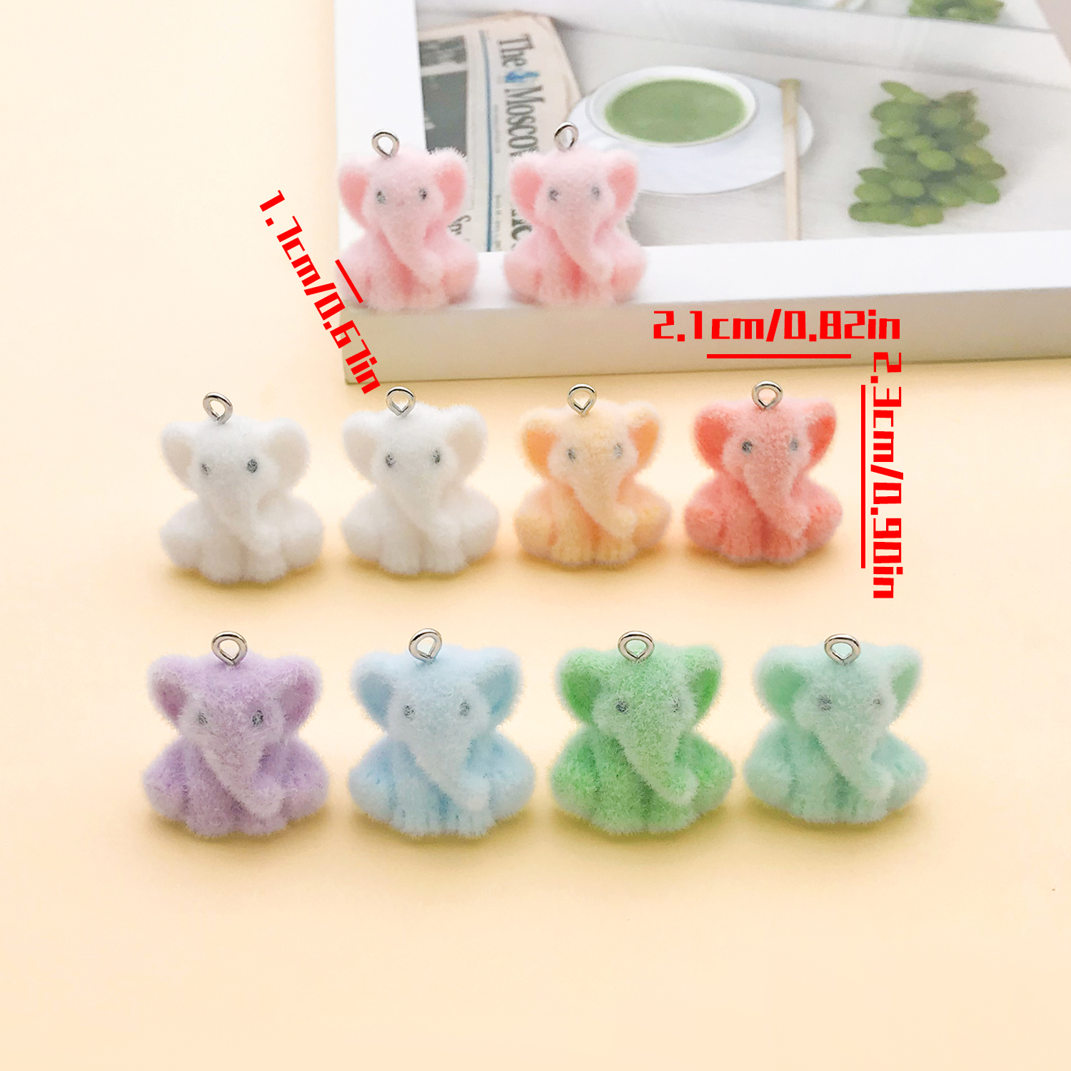 2/10pcs Resin Flocking Cute Li - Resin Art Supplies Near Me 评论和价格